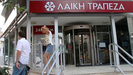 Die zypriotischen Banken sind in Schwierigkeiten.