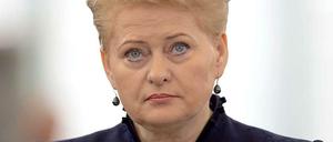 Litauens Präsidentin Dalia Grybauskaite vergleicht Wladimir Putin mit Stalin