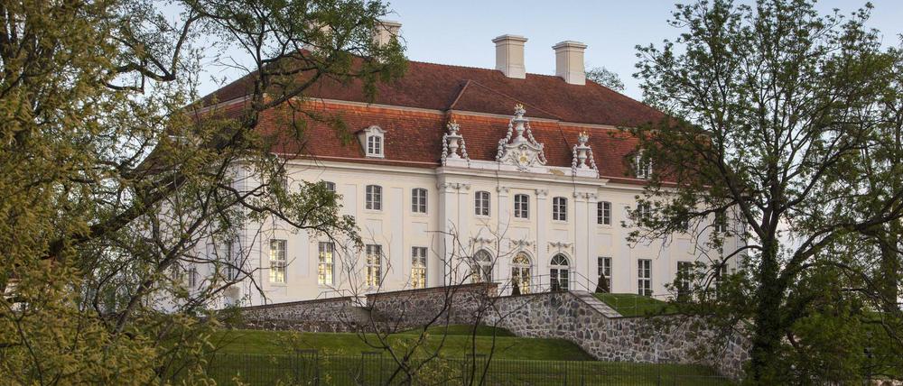 Das Barockschloss Schloss Meseberg im Landkreis Oberhavel in Brandenburg 
