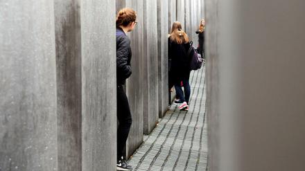 Holocaust-Mahnmal in Berlin. 