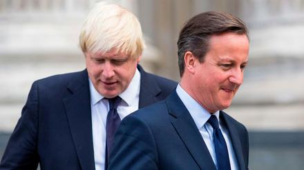 Der damalige Londoner Oberbürgermeister Johnson (links) und Premier Cameron im Jahr 2015.