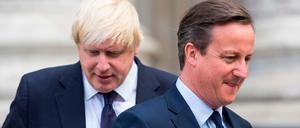Der damalige Londoner Oberbürgermeister Johnson (links) und Premier Cameron im Jahr 2015.