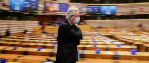 Der Chefunterhändler Michel Barnier im Europaparlament.
