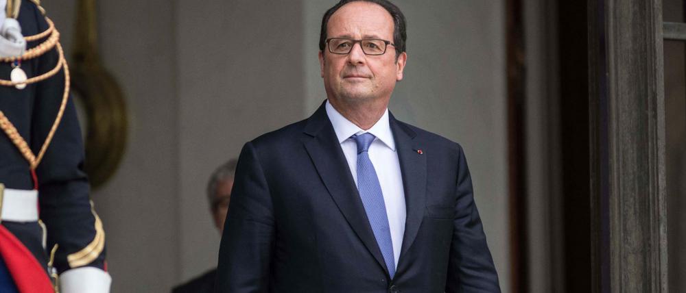 Jetzt ist es raus: Frankreichs Staatschef François Hollande am Freitag nach seiner Rückzugs-Ankündigung.  