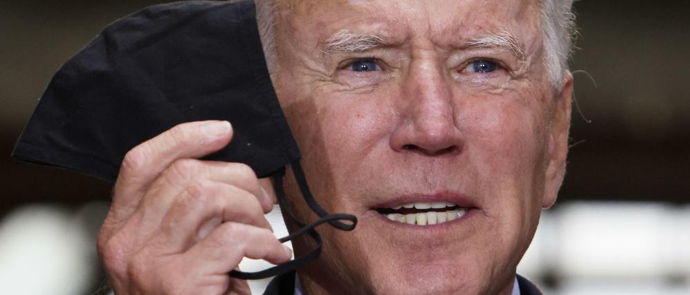 Immer mit Maske: Joe Biden im Wahlkampf