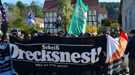 "Scheiß Drecksnest": Die Antifa zu Gast in Thüringen.
