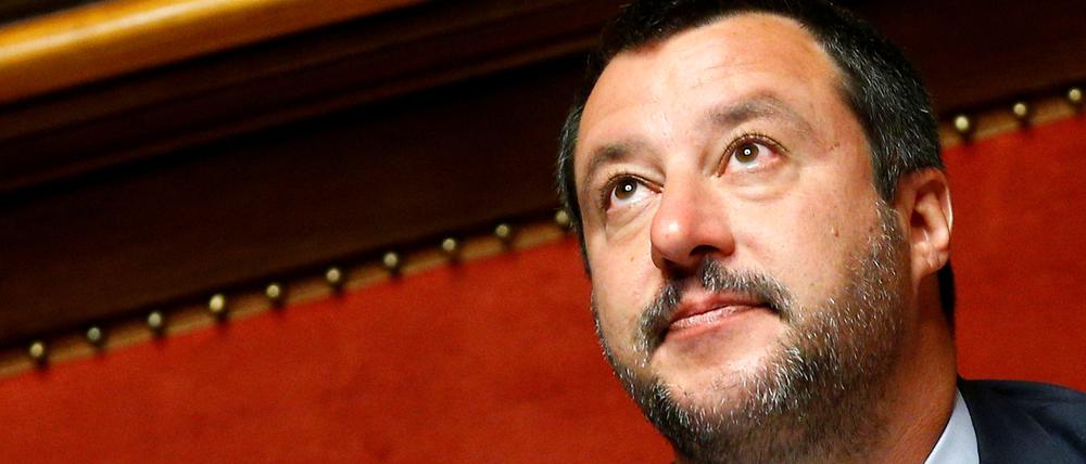 Die Senatsmehrheit auf seiner Seite: Italiens Innenminister Matteo Salvini.
