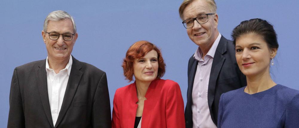 Die Spitze der Linken nach der Wahl: Bernd Riexinger, Katja Kipping, Dietmar Bartsch und Sahra Wagenknecht.