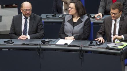 Deprimierter Blick. SPD-Chef Martin Schulz.