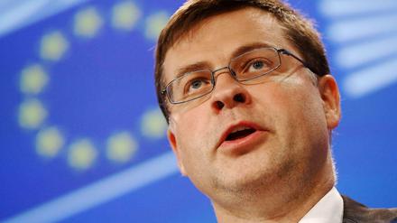 Der lettische EU-Vizekommissionspräsident Valdis Dombrovskis.