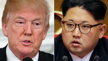 Werden sich bald schon persönlich begegnen: US-Präsident Donald Trump und Nordkoreas Machthaber Kim Jong Un.