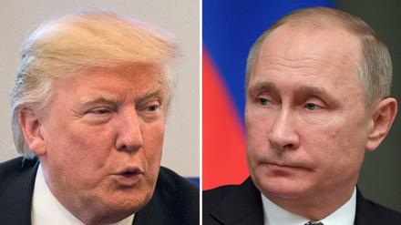 Persönliches Gespräch geplant: US-Präsident Trump (links) und der russische Präsident Putin 