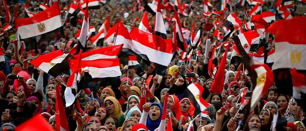Bei den Protesten in Ägypten kam es am Freitag zu blutigen Ausschreitungen.