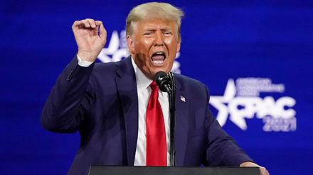 Donald Trump trat 2021 auf der CPAC-Konferenz in Orlando erstmals wieder öffentlich auf.