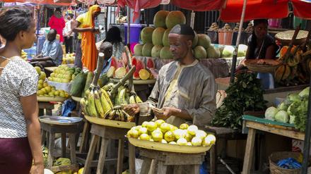 Markt in der nigerianischen Hauptstadt Abuja.