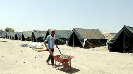 Ein Flüchtlingslager nahe der Stadt Erbil im Nordirak. 