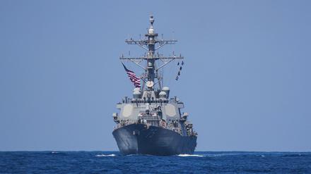 Ein Schiff der US-Marine bei einer Militärübung (Archivbild) 