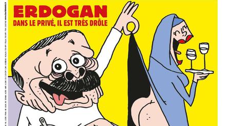 Zwei Mal Blasphemie in einem Bild? Charlie-Hebdo-Karikatur über Erdogan und den Propheten