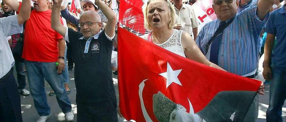 Proteste gegen Premier Erdogan.