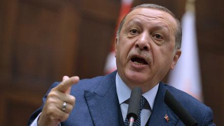 Der türkische Staatspräsident Recep Tayyip Erdogan am Dienstag in Ankara.