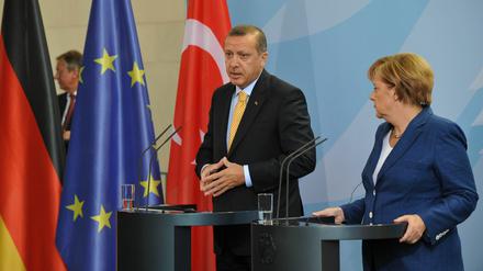 Der türkische Premier Erdogan und Kanzlerin Merkel.