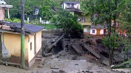 Der Erdrutsch zerstörte ein Dorf im Nordwesten Kolumbiens. 