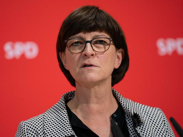 Die Ko-Bundesvorsitzende der SPD: Saskia Esken.