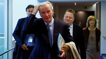 Zum Haareraufen: So wie EU-Brexit-Verahndlungsführer Michel Barnier reagierten viele EU-Politiker entsetzt auf das erneute "No" in London. 