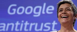 EU-Wettbewerbskommissarin Margrethe Vestager hat gut lachen gegen Google - in drei Verfahren geht sie gegen das Ausnutzen dessen Marktmacht vor. 