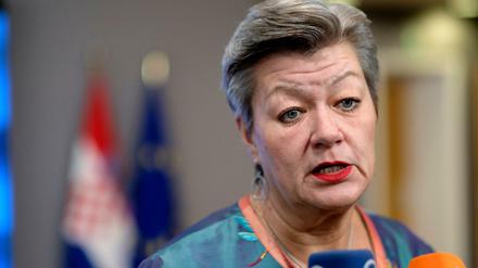 EU-Innenkommissarin Johansson kündigte am Montag eine weitere Unterstützung Litauens an. 