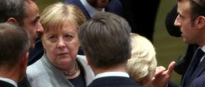 Angela Merkel am Freitag in Brüssel im Kreis ihrer EU-Kollegen.