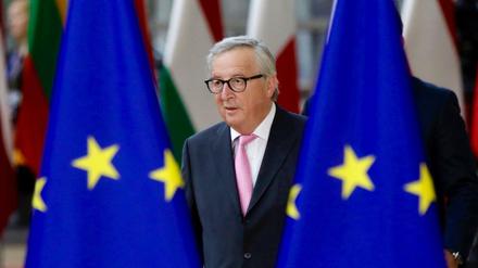 Jean-Claude Juncker zum Beginn des EU-Gipfels.