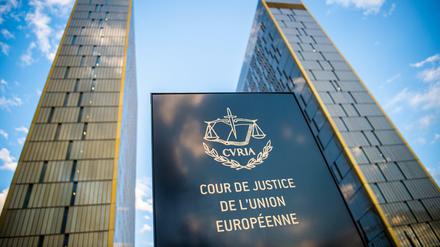 Der Europäische Gerichtshofs (EuGH) im Europaviertel auf dem Kirchberg in Luxemburg.