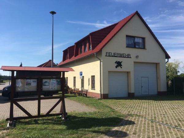 Das Feuerwehrgerätehaus in Malchow an der Müritz.