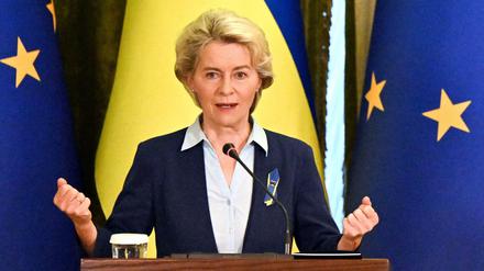 Ursula von der Leyen treibt den EU-Beitritt der Ukraine voran. 