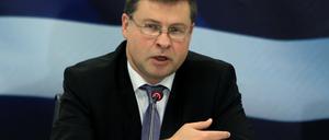 Der Vizepräsident der EU-Kommission, Valdis Dombrovskis.