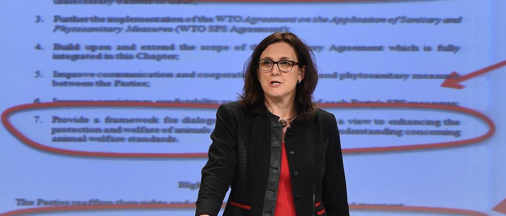 EU-Kommissarin Cecilia Malmström versucht mit größtmöglicher Transparenz die TTIP-Kritiker zu besänftigen.