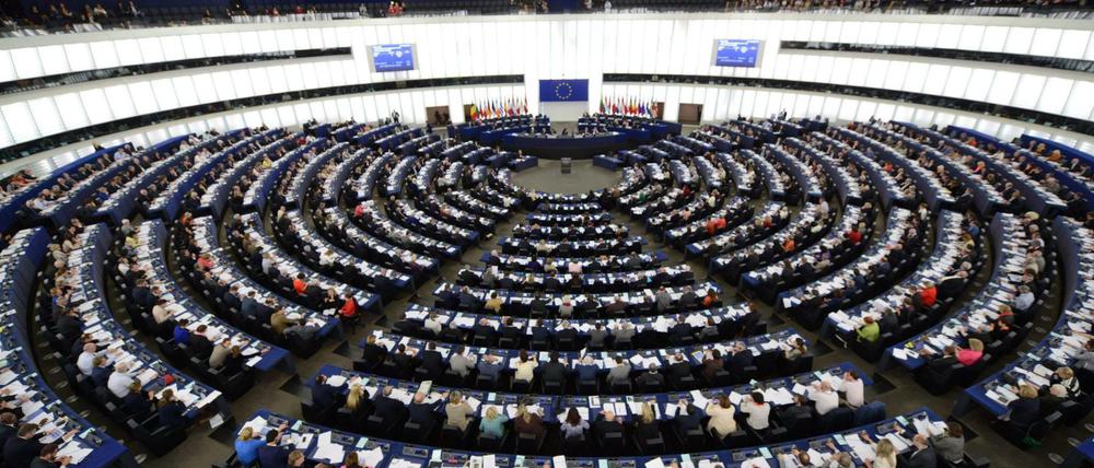 Das Europaparlament in Straßburg. 