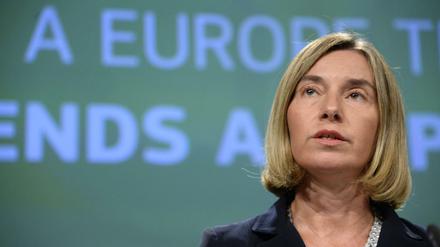 Die EU-Außenbeauftragte Federica Mogherini am Mittwoch in Brüssel.