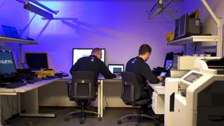 Jagd im Netz: Blick in ein Europol-Büro in Den Haag.