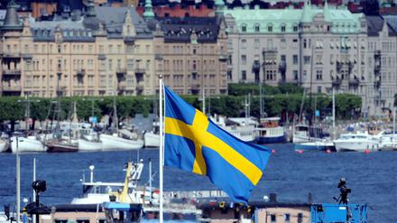 Blick aus die schwedische Hauptstadt Stockholm