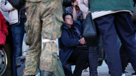 Evakuierte aus der ukrainischen Hafenstadt Mariupol (am 7. Mai 2022)