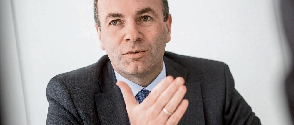 Manfred Weber (44) ist seit 2014 Vorsitzender der Fraktion der Europäischen Volkspartei im Europäischen Parlament.