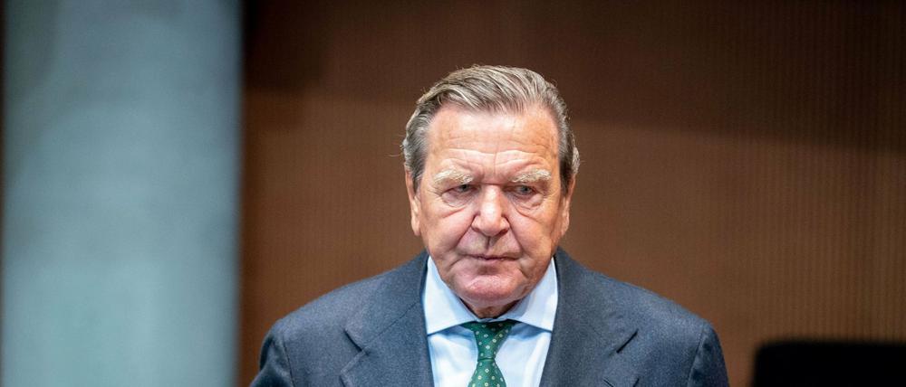 Gerhard Schröder (SPD), ehemaliger Bundeskanzler, im Jahr 2020