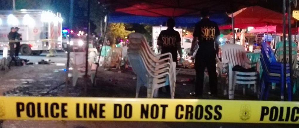 Eine Bombenexplosion auf einem Nachtmarkt in der philippinischen Stadt Davao hat mindestens zehn Todesopfer gefordert. 