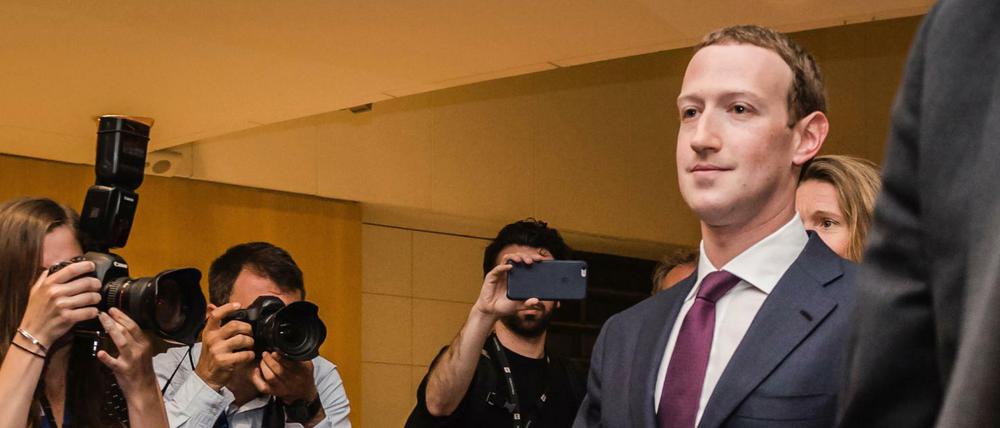 Facebook-Chef Mark Zuckerberg im EU-Parlament