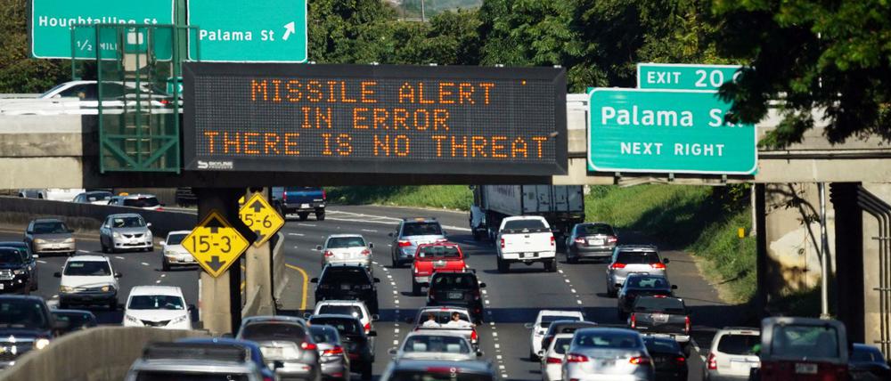 Entwarnung auf Hawaii nach falschem Alarm am 13. Januar: "Es gibt keine Bedrohung" 