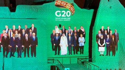 Saudi-Arabien wollte eine große G20-Show, wegen Corona ist aber alles nur virtuell. 