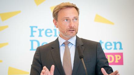 Christian Lindner, Fraktionsvorsitzender und Parteivorsitzender der FDP.