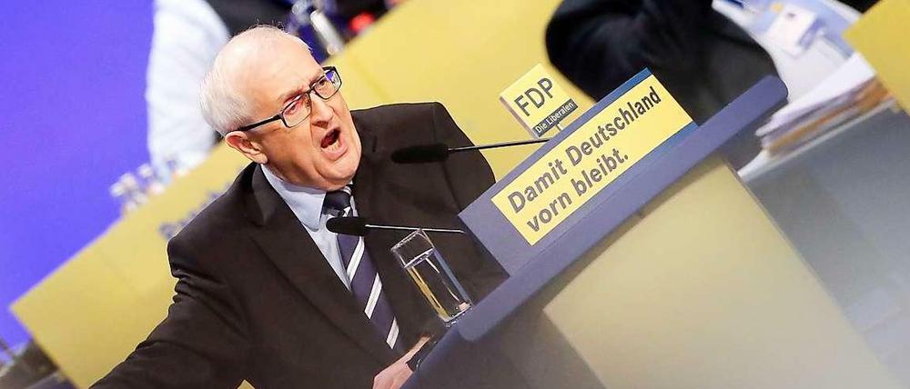 Rainer Brüderle wurde von den Delegierten des FDP-Parteitages zum Spitzenkandidaten für die Bundestagswahl gekürt.